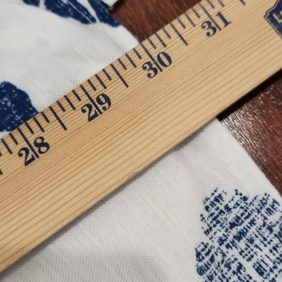 Carbon 2 Cobalt Men's Tropical Floral Button Up Polo Shirt, White/Blue, XXL - Picture 6 of 6